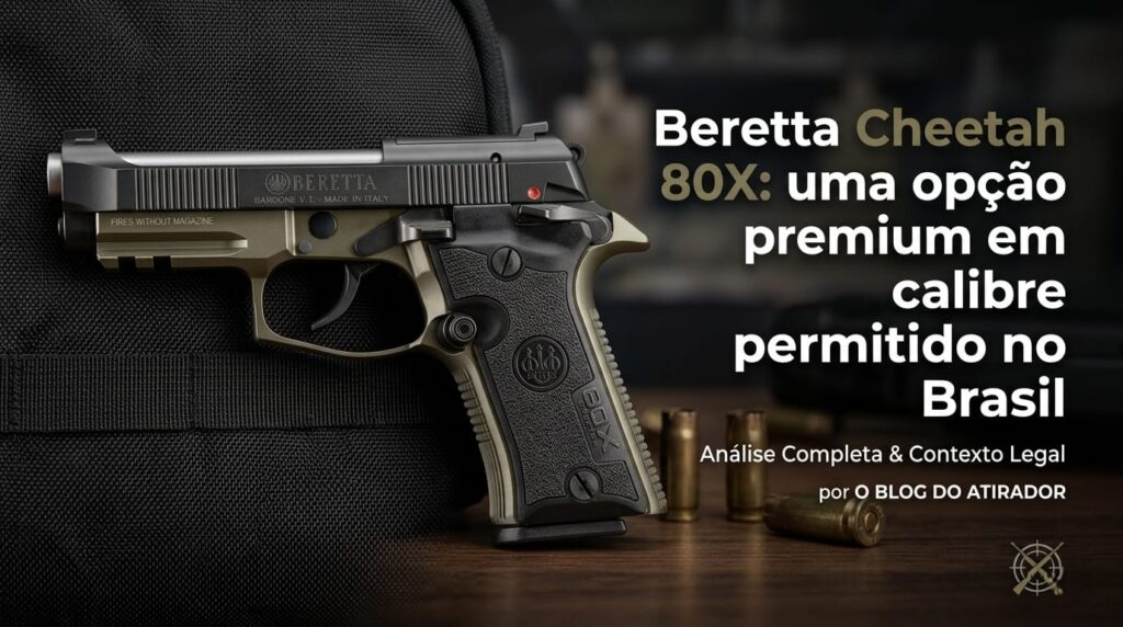 Beretta Cheetah 80X: uma opção premium em calibre permitido no Brasil