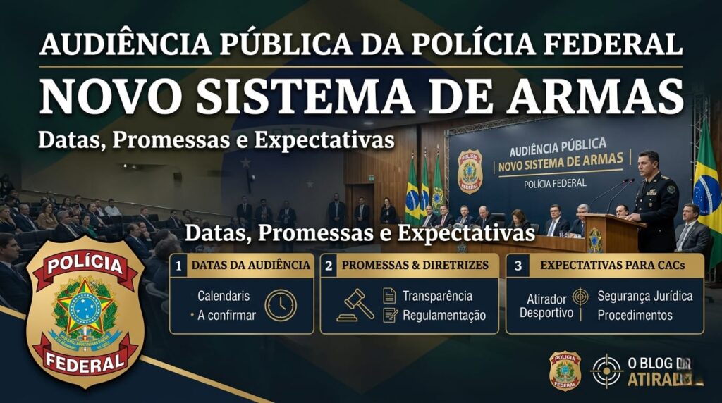 Audiência Pública da Polícia Federal sobre o Novo Sistema de Armas – Datas, Promessas e Expectativas